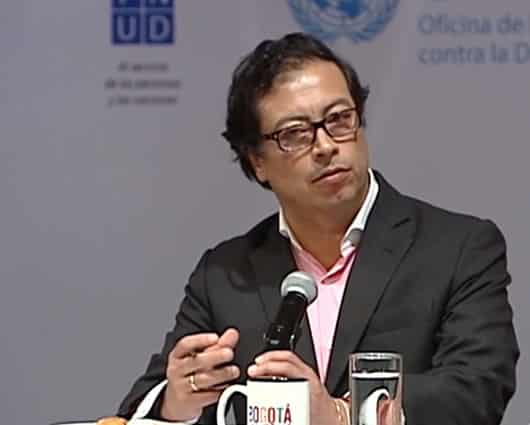 Gustavo Petro, alcalde de Bogotá.