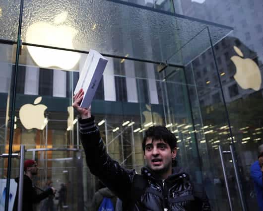 Apple lidera el ránking con un valor estimado de 104.300 millones de dólares. AFP