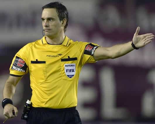 Patricio Hernán Loustau, árbitro argentino. Foto: AFP