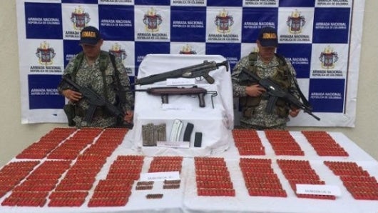 Autoridades incautan armamento de Autodefensas Gaitanistas en Nariño