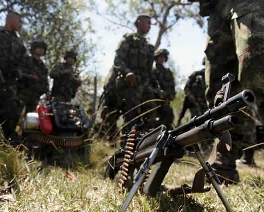 Según el minsitro Pinzón el sector privado trabaja en la conformación de un clúster de tecnología militar. AFP