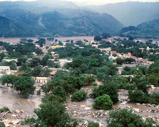 Por la erupción del nevado del Ruiz, perdieron la vida más de 20.000 personas hace 28 años. Foto: AFP