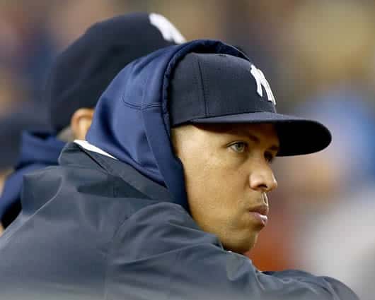 Alex Rodríguez, tercer base de los Yankees de Nueva York. Foto: AFP