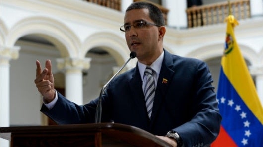 Canciller venezolano Jorge Arreaza. Foto: Federico Parra / AFP