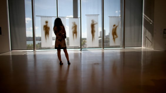 Muestra artística de Óscar Muñoz en EE.UU. Foto: AFP