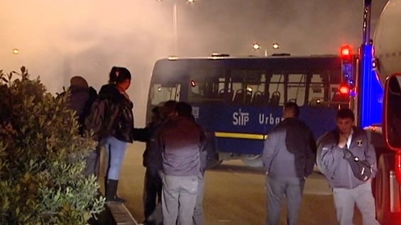 Protestas por muerte de conductor del SITP terminaron en disturbios.