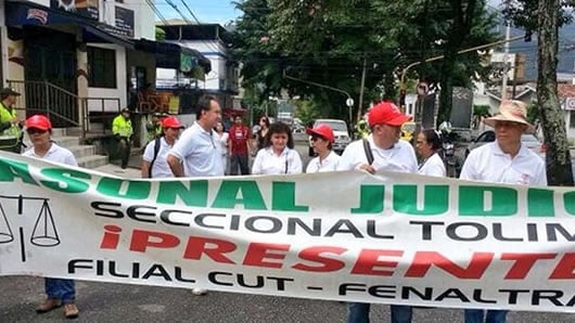 Asonal Judicial espera que el Gobierno cumpla los compromisos acordados. Foto: Asonal.