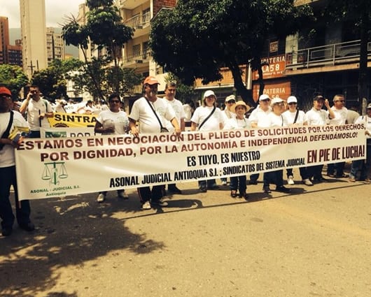 La eliminación de los juzgados de descongestión afectaría a 8.000 personas. Foto: archivo @Asonal_Judicial