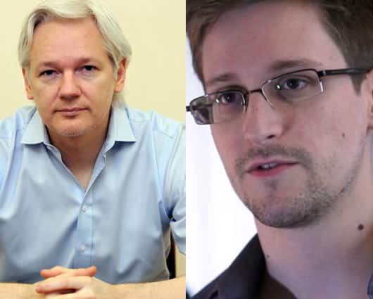 Assange y Snowden son solicitados en extradición por Estados Unidos. Foto: AFP