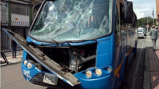 FOTO: Bus del SITP atacado. NoticiasRCN.com