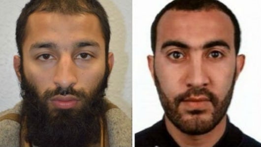 Khuram Shazad Butt (izq) and Rachid Redouane (der). Foto:@metpoliceuk