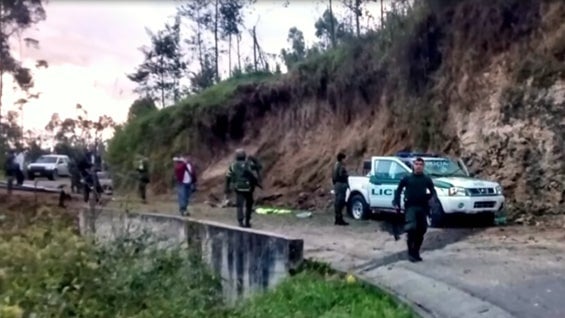 El general Rodolfo Palomino confirmó que el coronel Ruiz y patrullero Marmolejo "fueron rematados con tiros de gracia".