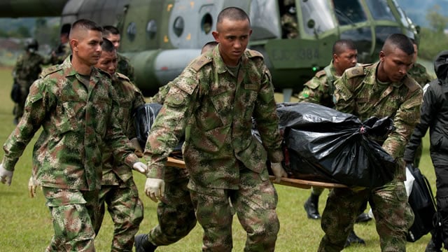 En el ataque abrían caído también varios guerrilleros. Foto: AFP