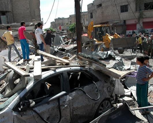 El Observatorio Sirio de los Derechos Humanos (OSDH) informó por su parte de 37 civiles muertos y unos 80 heridos. Foto: AFP