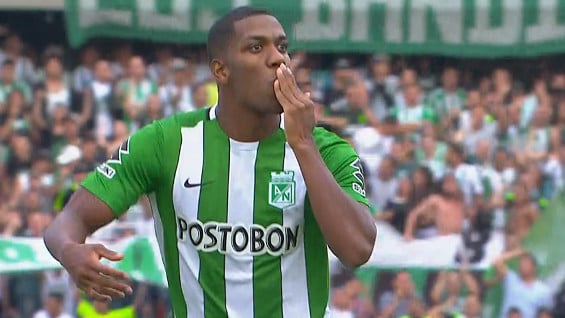 Orlando Berrío celebrando uno de sus goles. Foto: Deportes RCN.