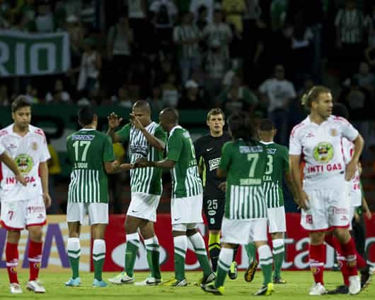 Atlético Nacional derrotó a Inti Gas por Copa Sudamericana. Foto: AFP