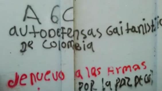 Alerta en tres departamentos por amenazas de las llamadas Autodefensas Gaitanistas