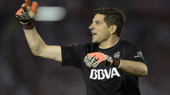 Agustín Orión, arquero de los xeneizes. AFP