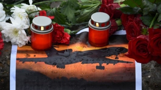 Los restos del Airbus A230. Foto: AFP.