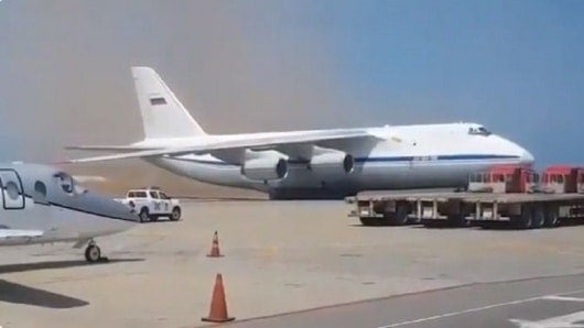 FOTO: Avión militar ruso en Venezuela.