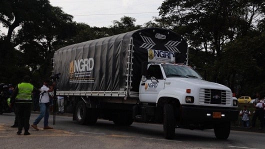 FOTO: Camiones transportan ayuda humanitaria. NoticiasRCN.com