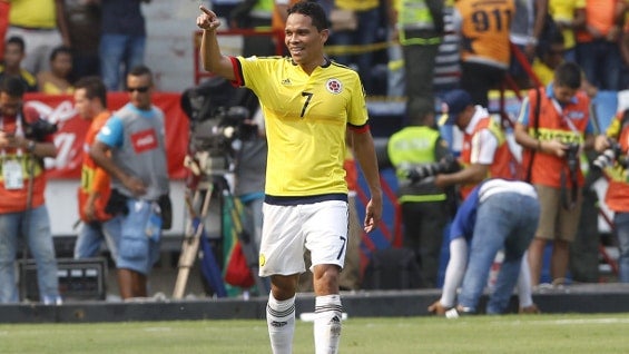 Carlos Bacca, futbolista colombiano. Foto: EFE.