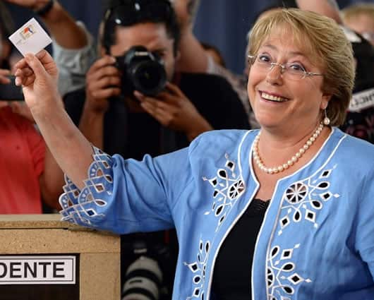 La candidata y exmandataria socialista, Michelle Bachelet. Foto: AFP