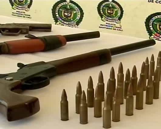 Muchas de las armas usadas por las pandillas son hechizas. Foto: Noticias RCN