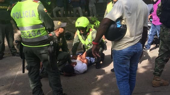 Imagen del hecho. Foto: RCN. Video: aficionado.