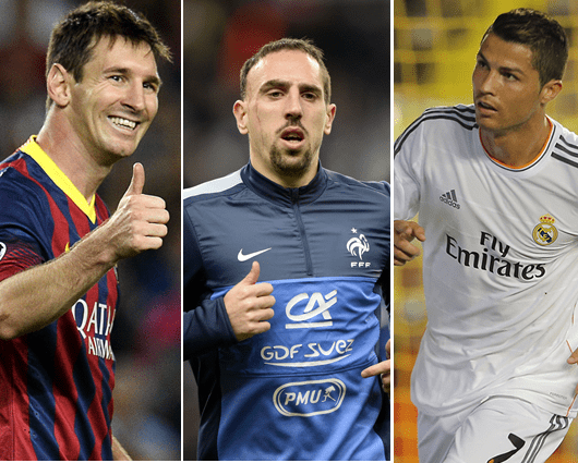 Hasta el momento, Ribéry no se ha llevado el trofeo. AFP