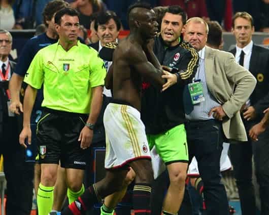 Mario Balotelli, delantero italiano del Milán.