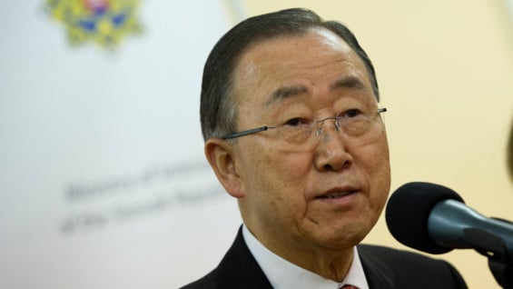 Ban Ki-moon, secretario general de la ONU. Foto: AFP