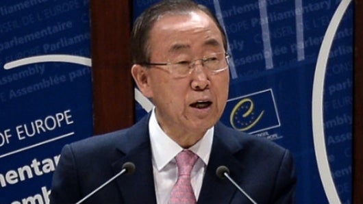 Ban Ki-moon, secretario General de la ONU. Foto AFP