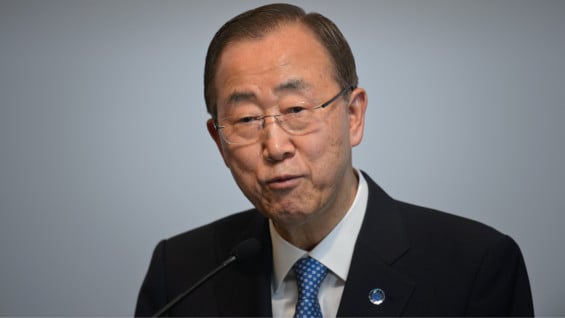 Ban Ki-moon, secretario general de la ONU. Foto: AFP
