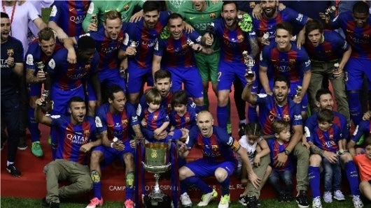 La gran figura del partido, de la Copa del Rey, del mundo del fútbol: Lionel Messi. Foto: AFP