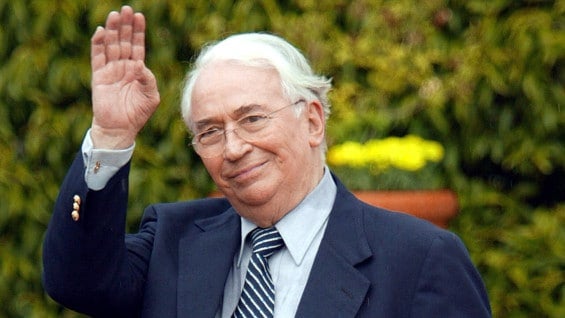 Expresidente Belisario Betancur. Foto: AFP.