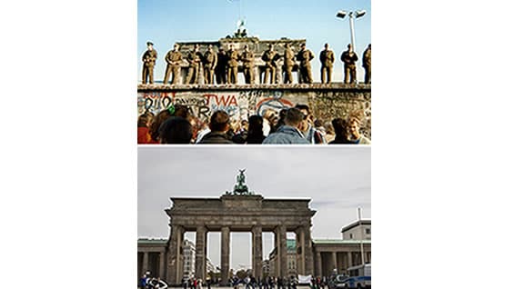 Berlín, 25 años después de la caída del Muro. Foto: AFP