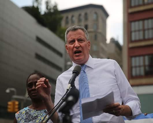 El candidato Bill de Blasio. Foto: AFP