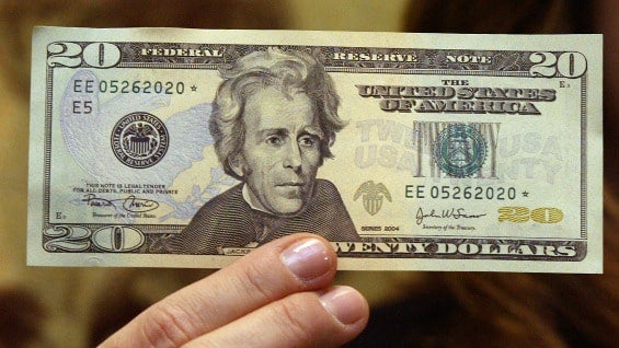 El presidente Andrew Jackson será reemplazado por la esclava negra Harriet Tubman en el billete de 20 dólares. Foto: AFP.