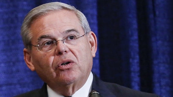 El senador Bob Menéndez, acérrimo crítico de Cuba y Venezuela. Foto: AFP.