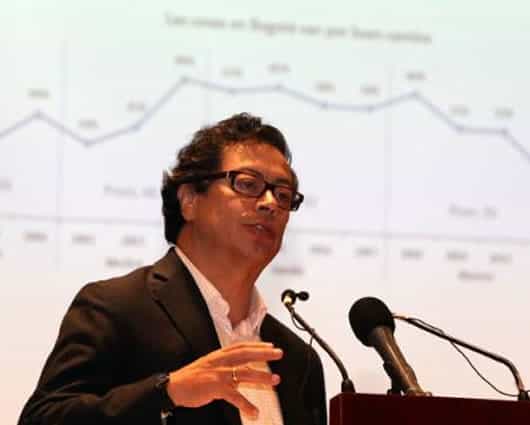 Gustavo Petro, alcalde de Bogotá. Foto oficial