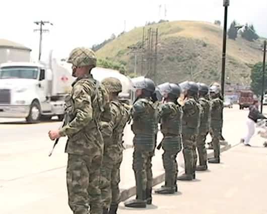 Hay más 500 uniformados dispuestos para el municipio de Soacha. Foto: Noticias RCN.