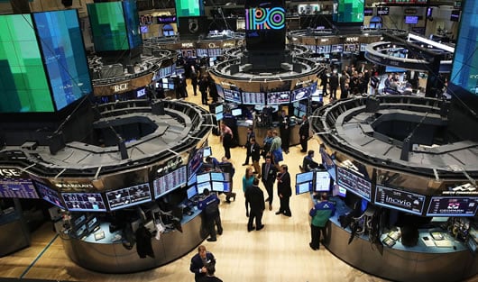 El temor de una intervención armada rusa en Ucrania también hizo temblar a Wall Street. Foto: AFP.