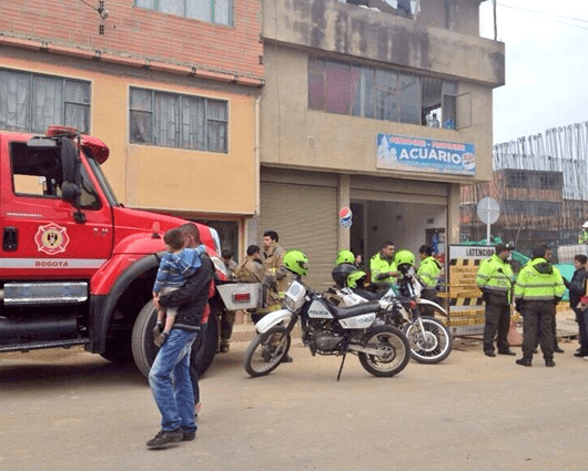 La explosión sólo dejó daños materiales. Foto: Bomberos.