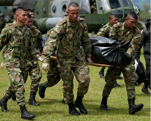 Los guerrilleros abatidos pertenecen al Frente 21 de las Farc. Foto: NoticiasRCN.com