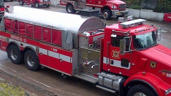 Los bomberos se encuentran recorriendo la zona. Foto: Bomberos.