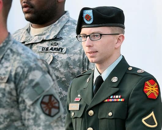 El soldado Bradley Manning. Foto: AFP
