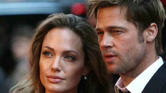 Brad Pitt y Angelina Jolie. Foto: AFP
