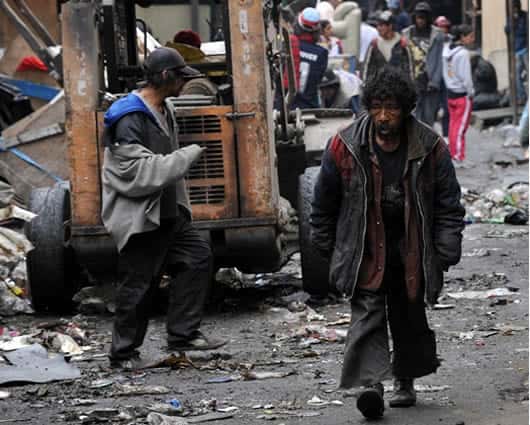 El Bronx es la zona de mayor consumo y venta de drogas en Bogotá. Foto: AFP