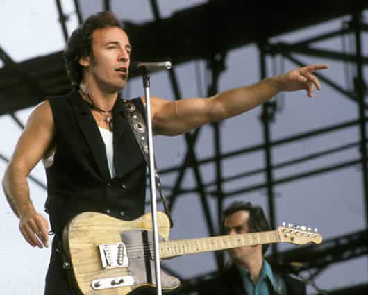Bruce Springsteen en concierto el 19 de julio de 1988 en Berlín Oriental. Foto: AFP
